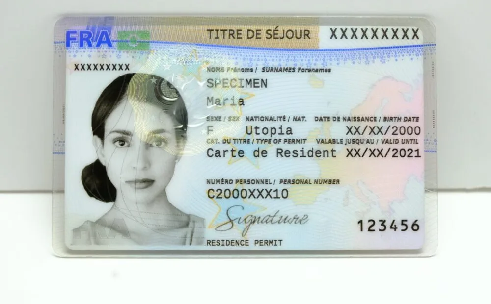 French residence permit application