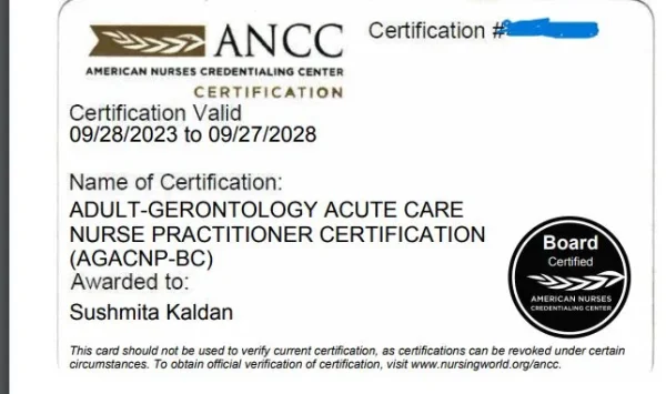 Agacnp Post Master’s Certificate