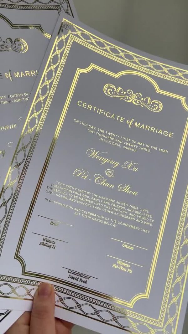 BUY MARRIAGE CERTIFICATE ONLINE