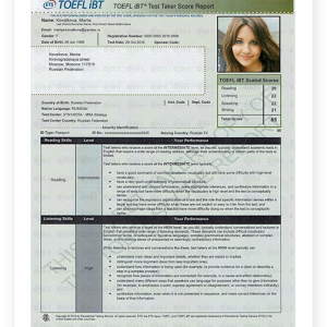 BUY TOEFL CERTIFICATE ONLINE