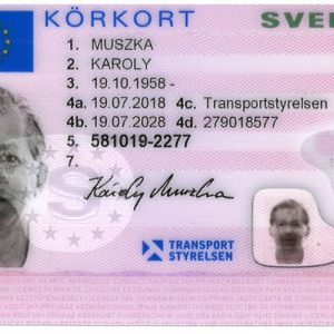 Buy Swedish driver's license