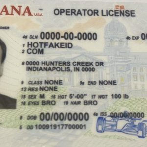 Indiana Fake ID Card