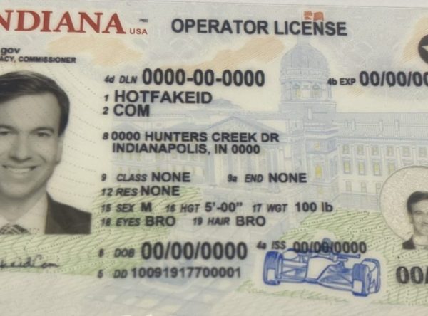 Indiana Fake ID Card