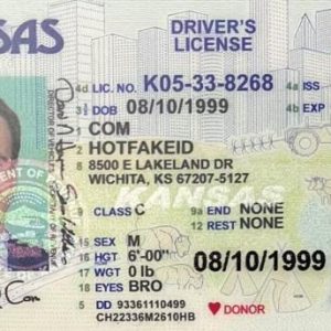 Kansas Fake ID card