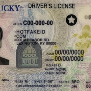 Kentucky Fake ID card