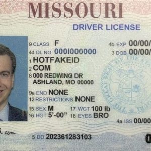 Missouri Fake ID card