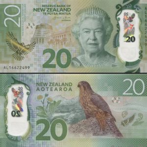 New Zealand 20 Dollar Bill