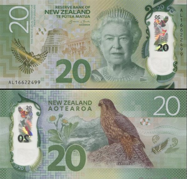 New Zealand 20 Dollar Bill