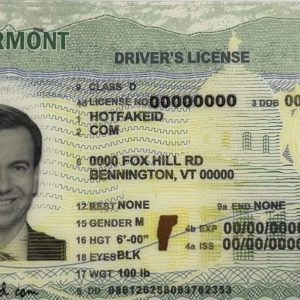 Vermont Fake ID Card